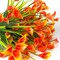 20 Bundles Artificial Flowers for Outdoor Fake Calla Lily Flowers Faux Plastic Plants UV Resistant Summer Flowers for Garden Porch Patio Office Window Box Table Home Decorations